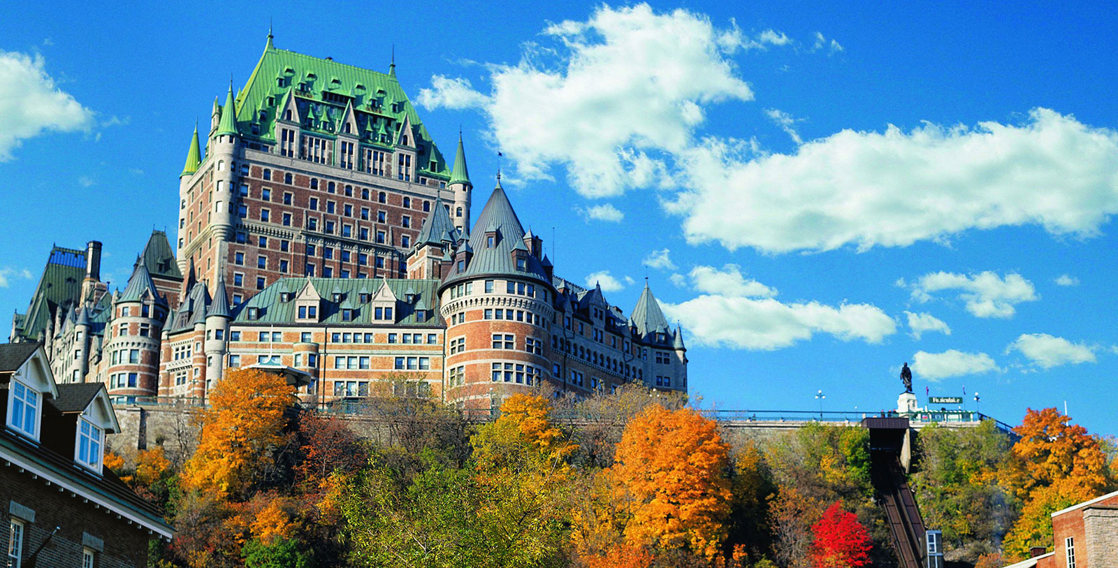 Image of Hotel Exterior Fairmont Le Château Frontenac, 1893, Member of Historic Hotels Worldwide, in Québec City, Quebec, Overview