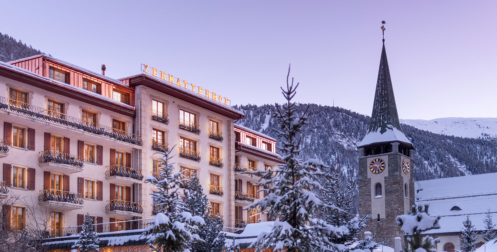 Image of Hotel Exterior, Grand Hotel Zermatterhof, 1879, Member of Historic Hotels Worldwide, Zermatt, Switzerland, Overview Video